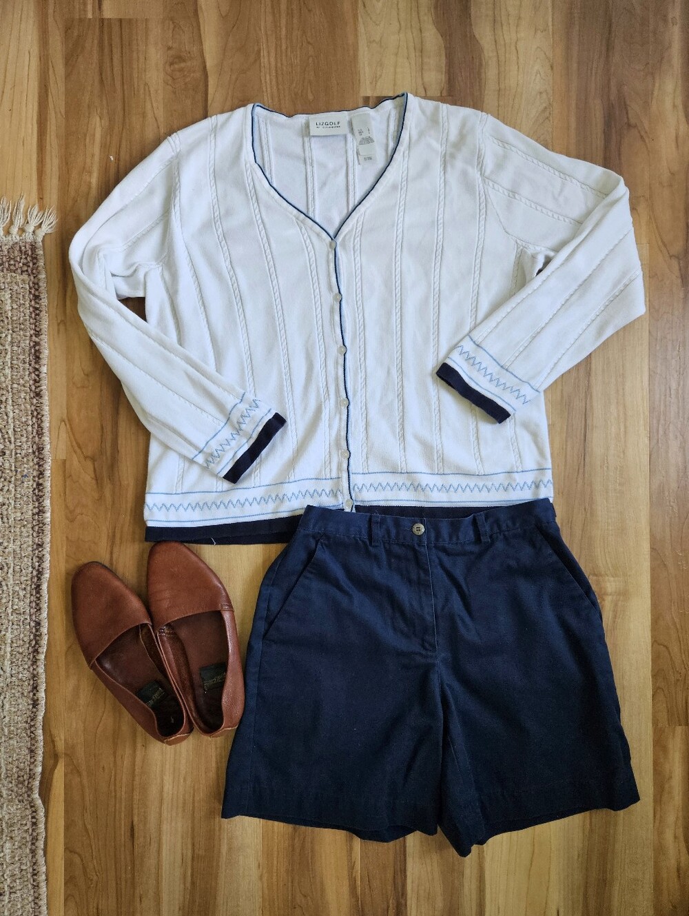 Liz Claiborne Preppy Cotton Cardigan